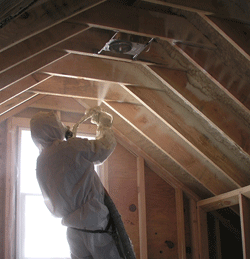  TX attic spray foam insulation